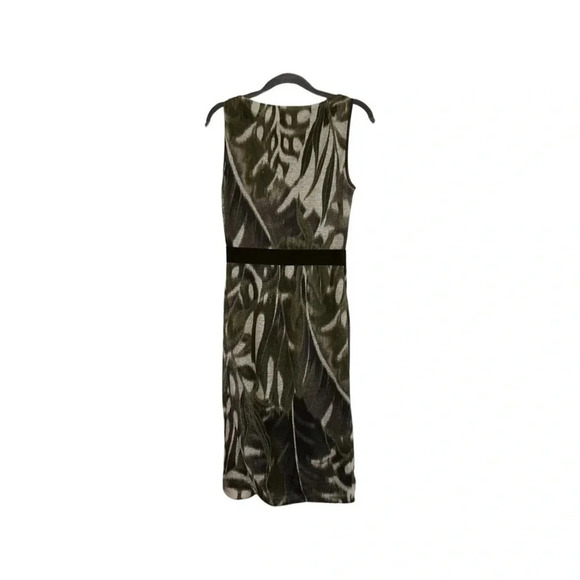 Giambattista Valli Leaf Print Linen Dress Size 40 XS - Picture 11 of 12